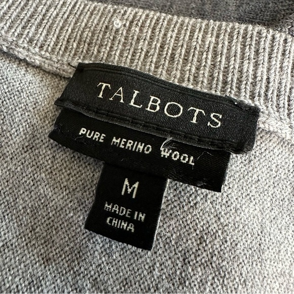 Talbots Merino Wool Sweater Dress, Gray, Medium - Picture 4 of 5